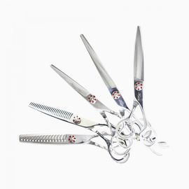 [Hasung] Happy 5-Pieces Haircut Scissors Set + Free HE-770 Hair Clipper, Professional, Stainless Steel Special Alloy _ Made in KOREA 